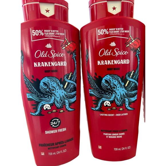 Old Spice Wild Collection Body Wash - Krakengard & Swagger, 24oz, 3-Pack - Picture 3 of 3